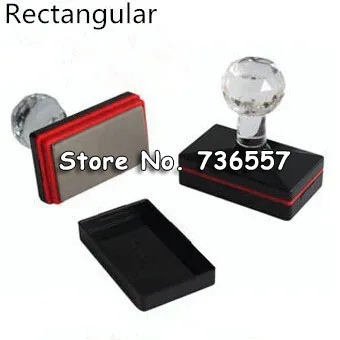 

5 pcs High quality Photosensitive material circular stamp shell flash stamp materials rectangle pad 45mm 50mm 25*50mm