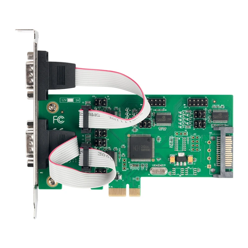 Pci Express Portas de Placa Serial Industrial Multi Rs232 Db9 com Adaptador de Porta para Equipamento de Monitoramento de Redes Serial - Imagem 5