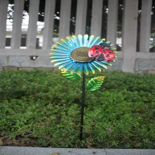 Садовый светильник на солнечных батареях, уличный водонепроницаемый светильник, светодиодный светильник в виде божьей коровки, сказочный светильник, лампа для газона, Рождественский Декор