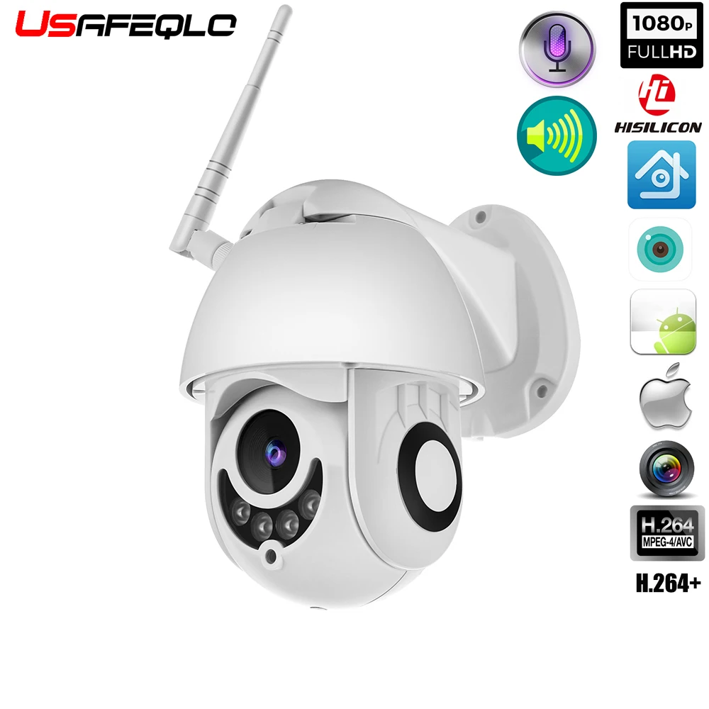WIFI Camera Outdoor PTZ IP Camera 1080p Speed Dome CCTV