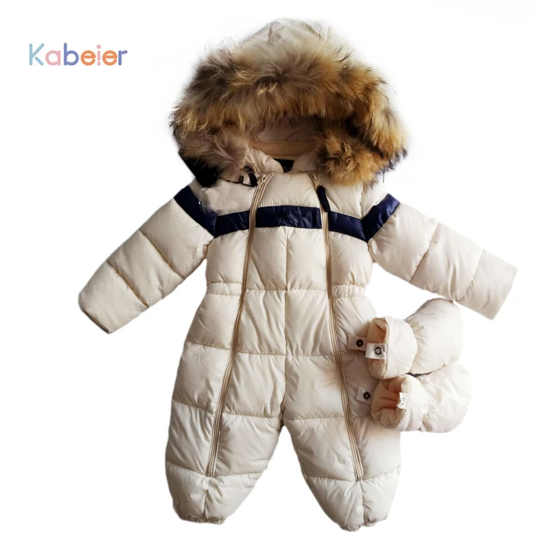 

Baby Rompers Winter Thick Boys Costume Girls Warm Infant Snowsuit Kid Jumpsuit Children Outerwear Baby Wear 0-24m Polyester
