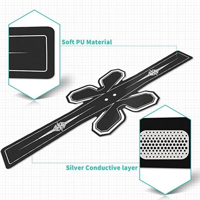 2019 NEW EMS Abdominal Muscle Belt Weight Loss Massage Belt Fitness Equipment Abdominal Muscles Training Equipment White14