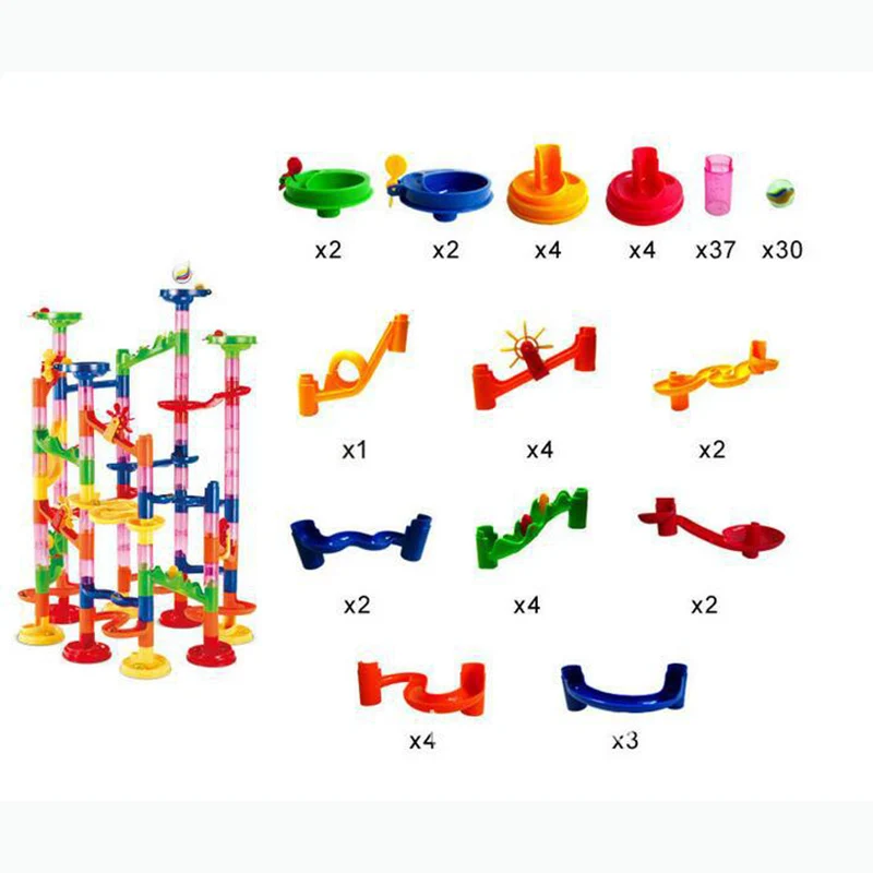 Marble run toypipeline Развивающие детские игры marble Racing Run diy строительные блоки для