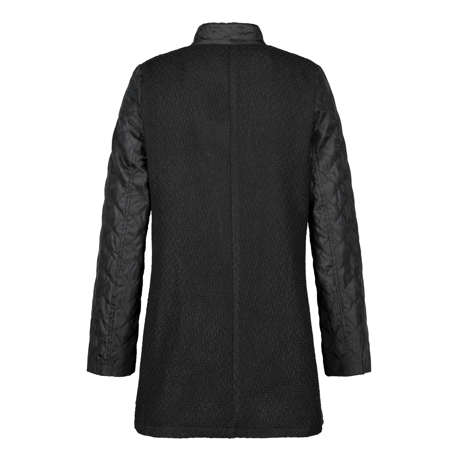 Шикарная стеганая куртка из искусственной кожи с косой молнией и стоячим воротником, пальто из искусственной кожи, ветровка в клетку, длинный кардиган