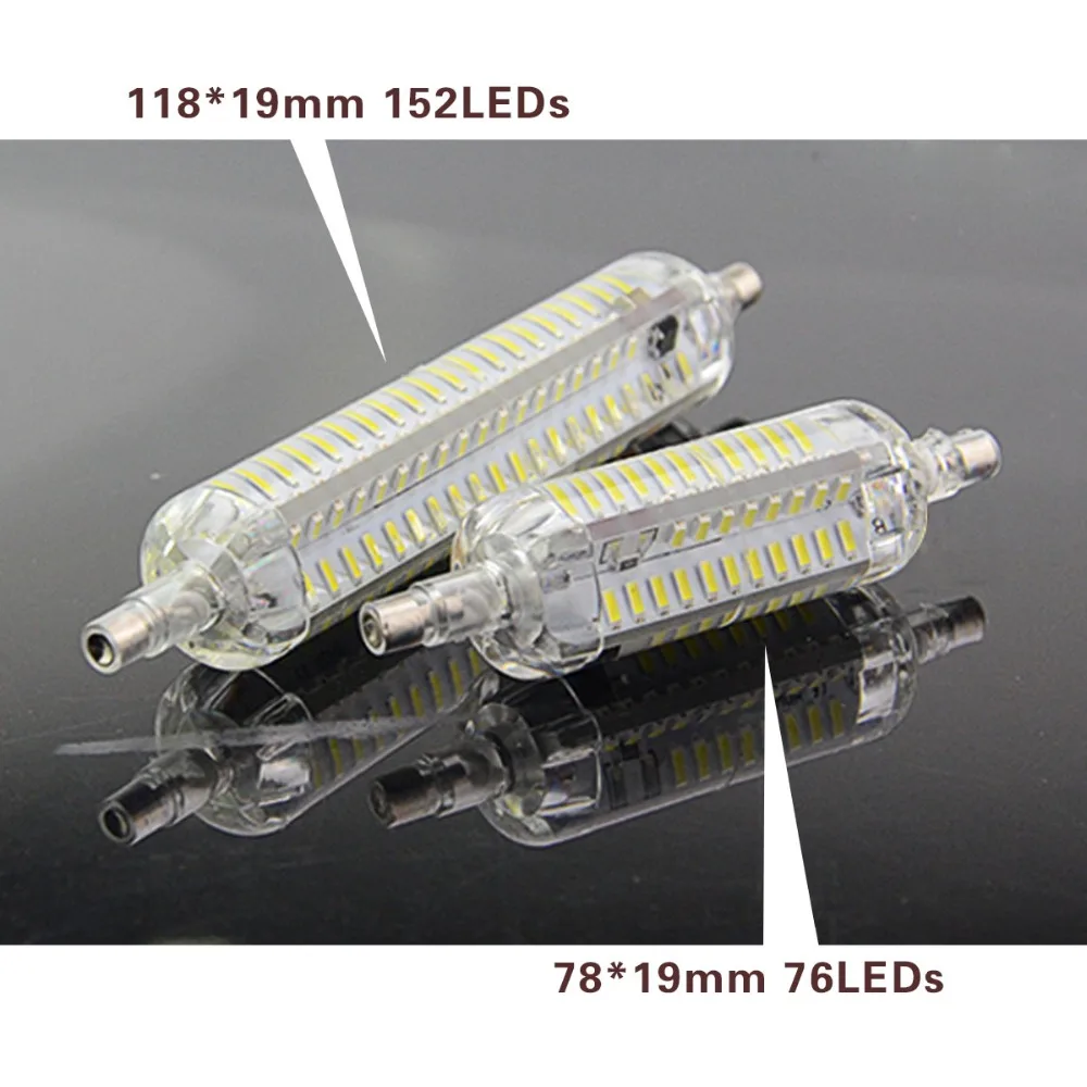 Foxanon R7s Светодиодная лампа 78 мм 7 Вт Светодиодная кукурузная лампа 118 мм 15 Вт AC 110 В 220 В R7s 4014 SMD светодиодные лампы заменить галогенные лампы 50 Вт 110 Вт светильник