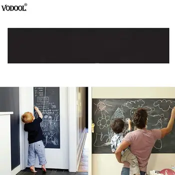 

Rectangle Blackboard Stickers Removable Vinyl Draw Erasable Waterproof Wall Stick Notice Chalkboard School Office Supplies