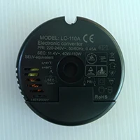 LC-110A 220-240V евро независимых 40-110W электронный преобразователь для 12-тивольтная галогенная лампа для задних фар лампы для осветительных приборов - Цвет: Черный