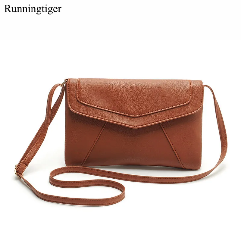 PU leather Women Envelope Messenger bags Slim Crossbody Shoulder bags Handbag Small Cross body ...