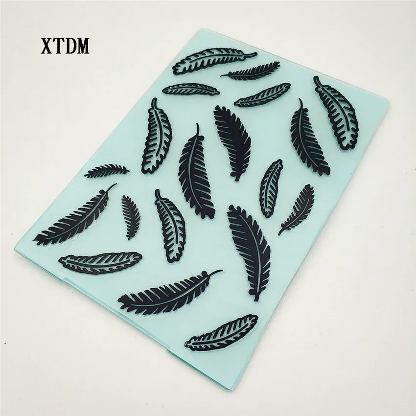 

Easter plastic feather template craft card making paper card album wedding decoration scrapbooking Embossing folders
