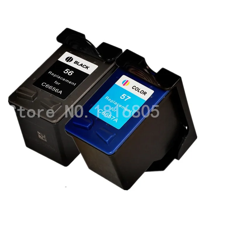 

2PCS New 56 57 Ink Cartridge For HP 56 57 Ink Cartridge For HP 450 5150 5550 5650 9650 PSC 1315 1350 2110 2175 2210 2410 Printer