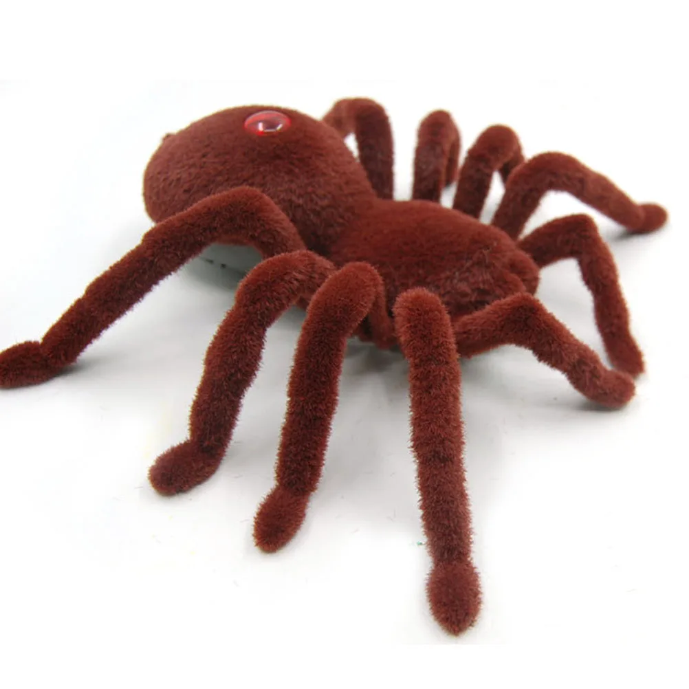 Забавный инфракрасный пульт дистанционного управления игрушечный Тарантул жуткий мягкий страшный плюшевый паук детский подарок игрушка