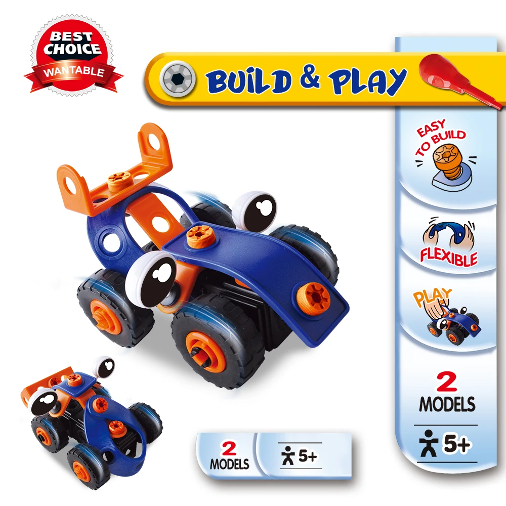 

2 models Car Blocks Bricks Building Block Sets Educational Toys For Children Motorcycle blocks compatible with Brand brick toys