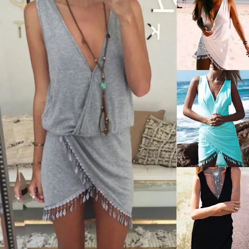 

2017 New Womens Bikini Swimwear Cover Ups Summer Beach Beachwear Dress