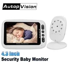 Безопасность 4,3 дюймов Беспроводной Детский монитор ЖК-дисплей детская камера видео умная камера 2 способа разговора ночное видение детская няня камера