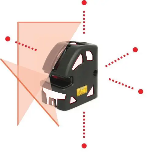 

Sincon LP-106 Line Magnetic Cross Line Laser Level System 1V1H, 5 Points