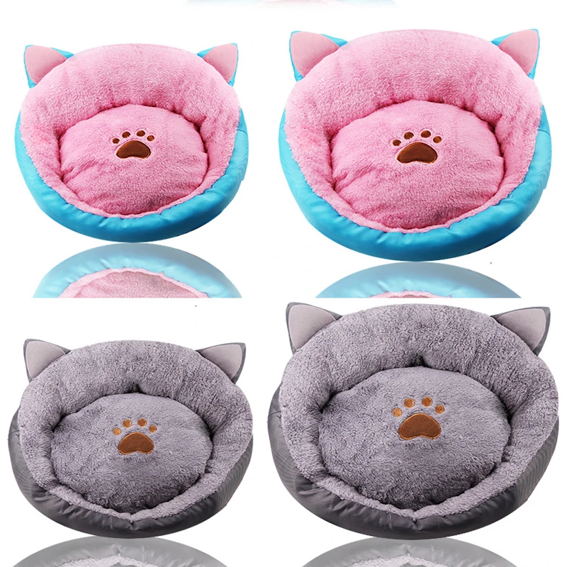 

Pet Bed Cute Cat Ear Dog Nest Cat Bed Removable Cleaning Soft Breathable Puppy Kitten Sofa Mat Sleeping House