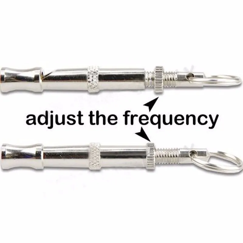 1pc Pet Puppy Dog Trainning Whistle Animal Adjustable Sound Key Discipline Supplies Noble Ultrasonic Stainless Steel Supersonic Obedience Sound Dog Whistle (3)