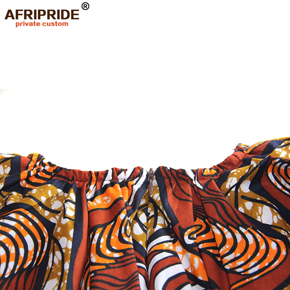 Летнее платье с принтом Анкары для женщин AFRIPRIDE укороченный спереди до середины