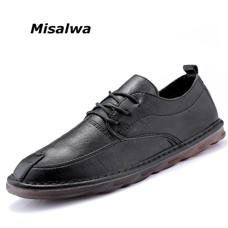 

Misalwa Casual Men Loafers Men Flats New Men Shoes Quality Hot Sale Moccasins Shoes British Korea Style 2019