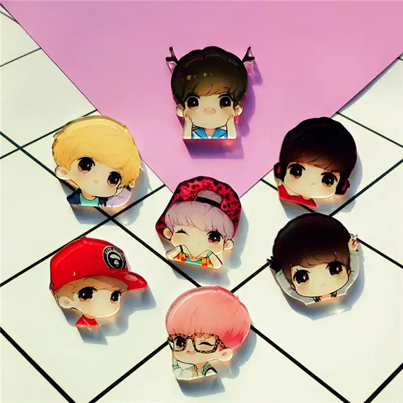 Kawaii 1pcs Pretty Boy Cartoon Badge Pins For Clothes Acrylic Badge Anime Icons Pin Chapas Badges Backpack Icons Badge Backpack Pin Chapacartoon Badge Aliexpress