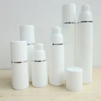 

50ml white airless vacuum pump lotion bottle with white cap