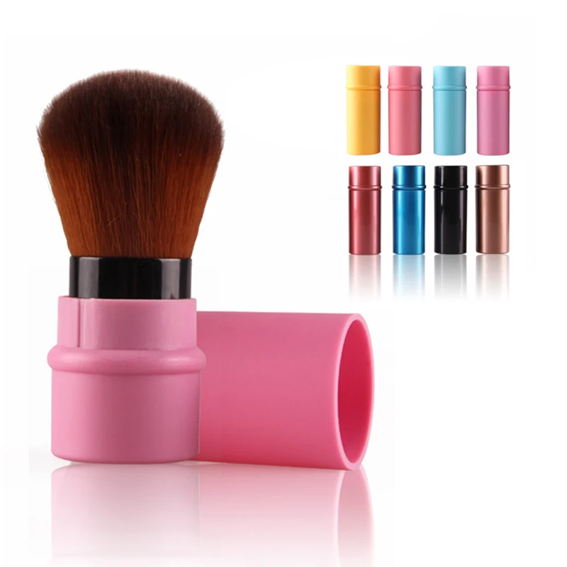 

Professional 8Colors Retractable Nylon Hair Foundation Powder Blusher Beauty Brush Make Up Tools
