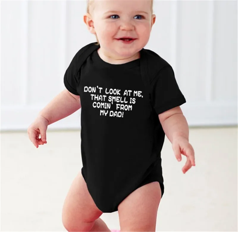 Casual Newborn Infant Baby Boys Girls Summer Bodysuit Letter Print One
