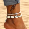 IPARAM Summer Ocean Beach Anklet Bohemian Retro Turtle Beaded Handmade Anklet & Bracelet 2021 New Leg Jewelry Gift
