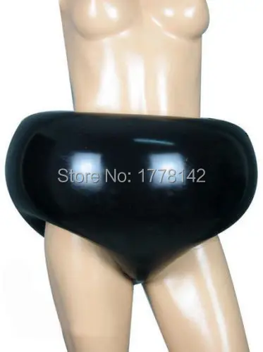 New 100 Latex Rubber Gummi 0 4mm Inflatable Shorts Briefs Catsuit Suit