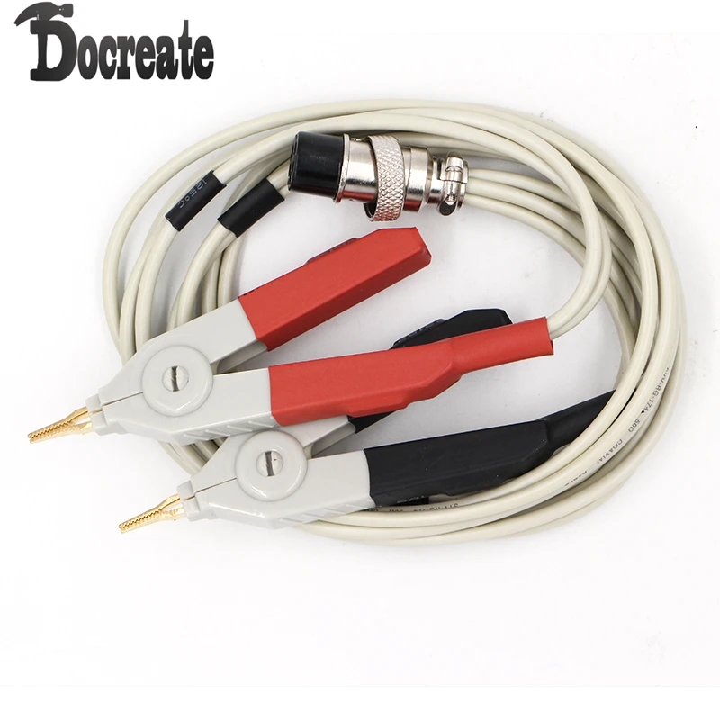 

LCR Meter Low Resistance Leads Banana Plug Clip Cable for Terminal Kelvin Test