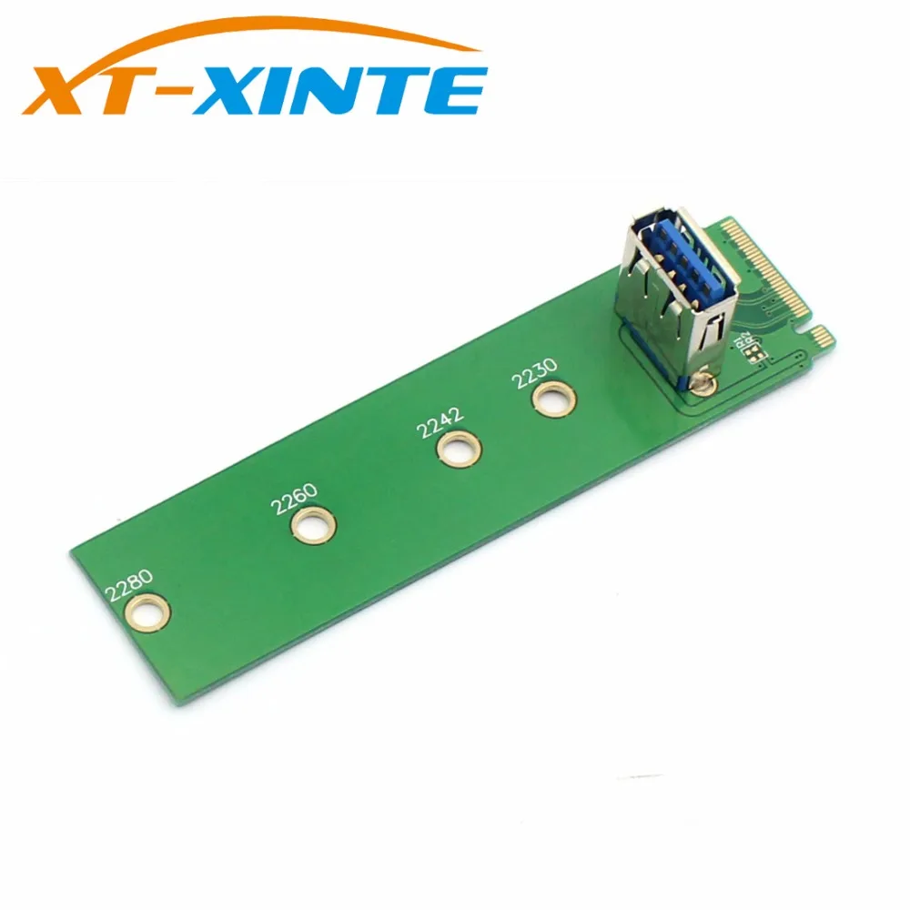 M.2 for NGFF to PCI-Express USB 3.0 Adapter Card M2 to USB3.0 PCIE PCI-E Convertor Card for Mining Miner