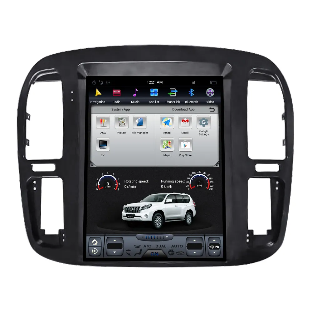 Автомагнитола без dvd плеера Tesla Android 8 1 для TOYOTA LAND CRUISER LC100 1998 2000 2001 2002 GPS