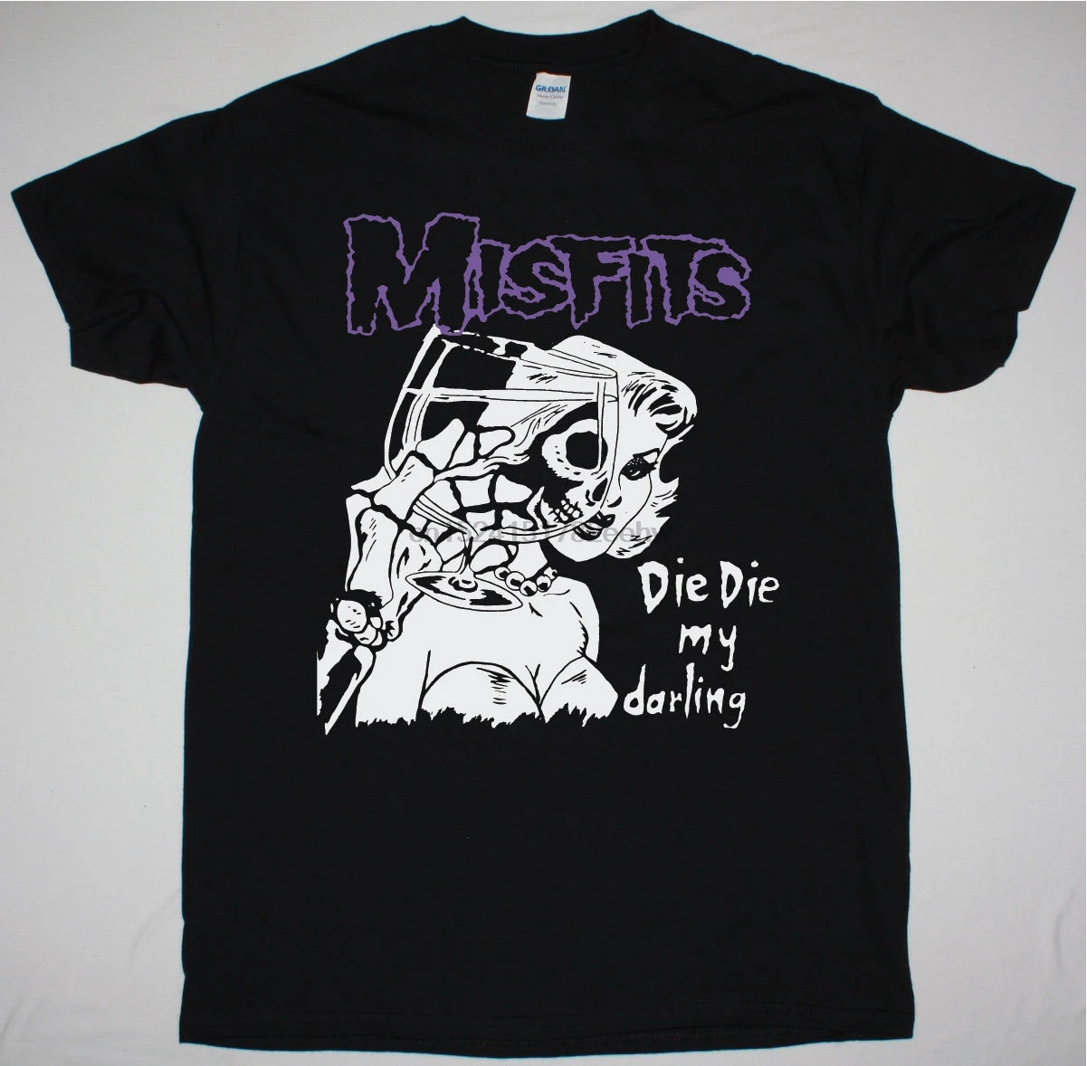 

MISFITS DIE DIE MY DARLING BLACK T SHIRT HORROR PUNK SAMHAIN GLENN DANZIG S-3XL Men T-Shirts Short Sleeve O-Neck Cotton