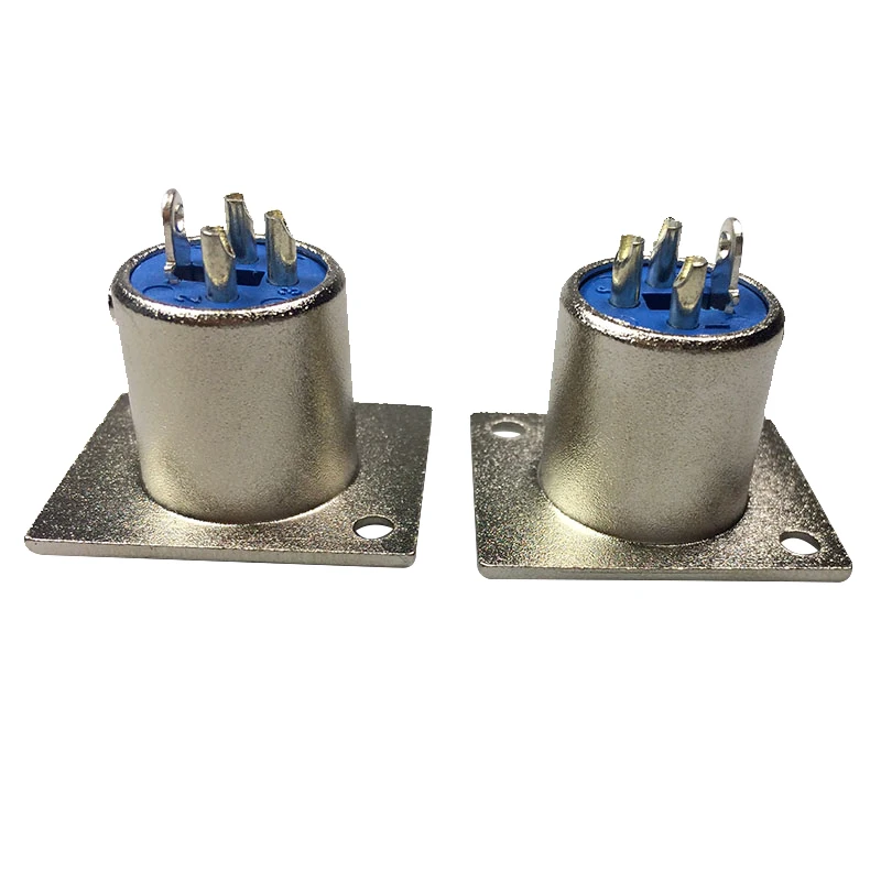 12 шт./лот 3 контактный XLR штекер Панель крепление дуги Male Connector соединитель для