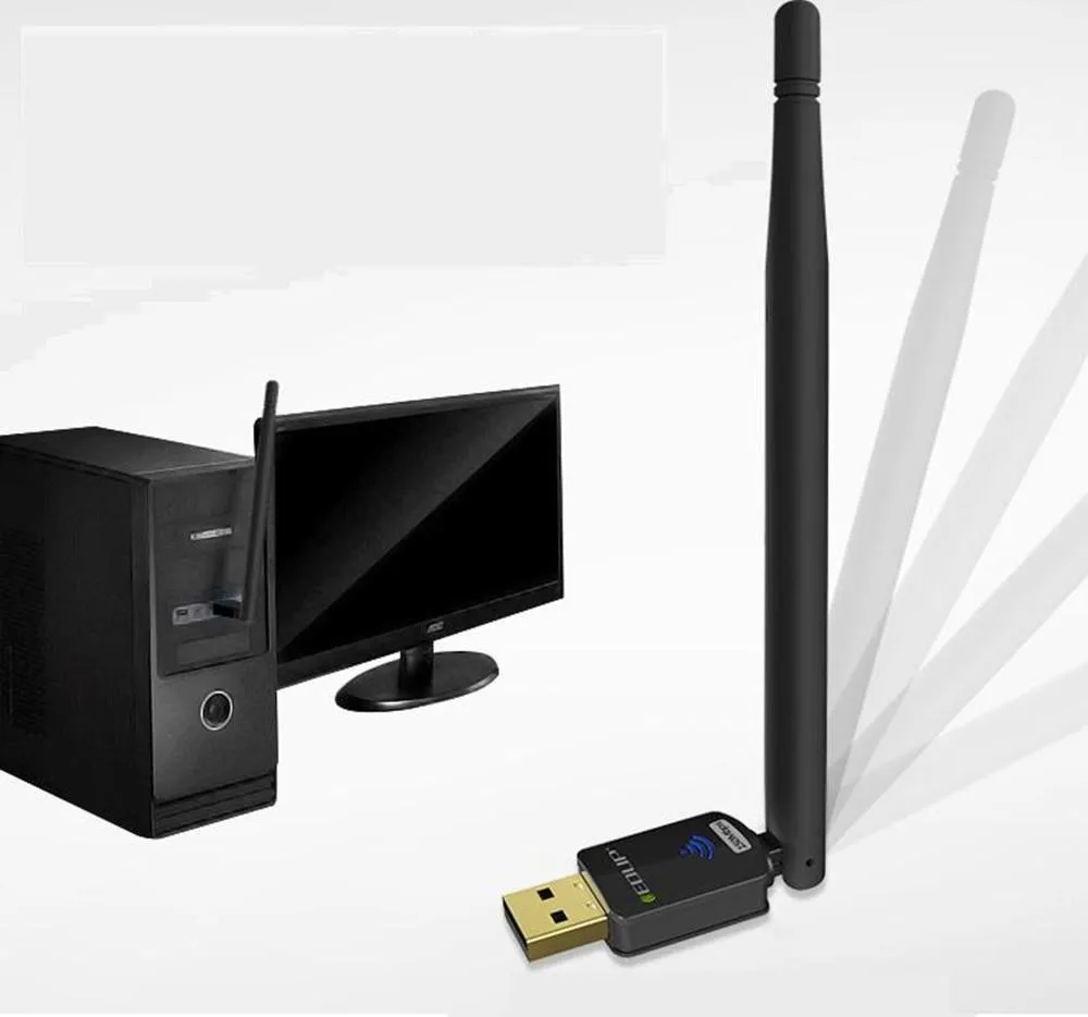 Беспроводной wifi адаптер EDUP с 6dBi антенной 2,4G 802.11n/g/b мини-usb Wi-Fi карта для windows Vista 7 8 Linux Mac OS Бесплатная доставка