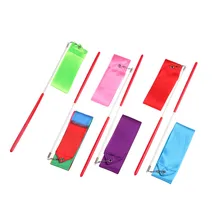 2 м ленты для спортзала, лента для танцев, художественная гимнастика, балетная палочка для занятий в тренажерном зале