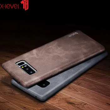 

Retro Case For Samsung Note 8 X-Level Ultra Thin Slim Business Leather Phone Back Cover Case For Samsung Galaxy Note 8