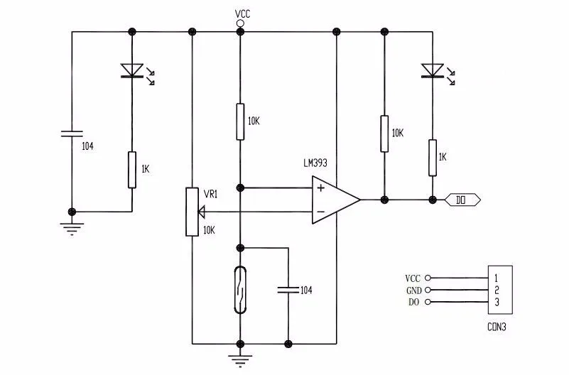 Датчики на lm393 схема