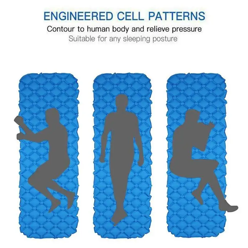 خفيفة في الهواء الطلق نفخ فراش وسادة النوم التخييم حصيرة وسادة النوم فراش للتخييم التنزه شاطئ حصيرة