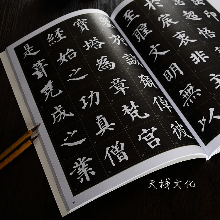 Книга китайской каллиграфии для Mo Bi Zi, Yan Zhen Qing Duo Bao Ta Bei, 84 страницы 37*26 см