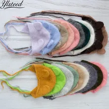 Ylsteed вязание крючком новорожденных съемки шляпа ребенок реквизит для фото младенца фотография наряд детские фото идеи аксессуары для фотографирования новорожденных