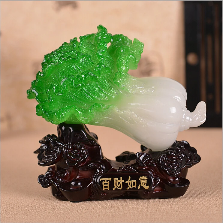 China's fiscal ruyi resin imitation jade crafts Fortune Chinese cabbage