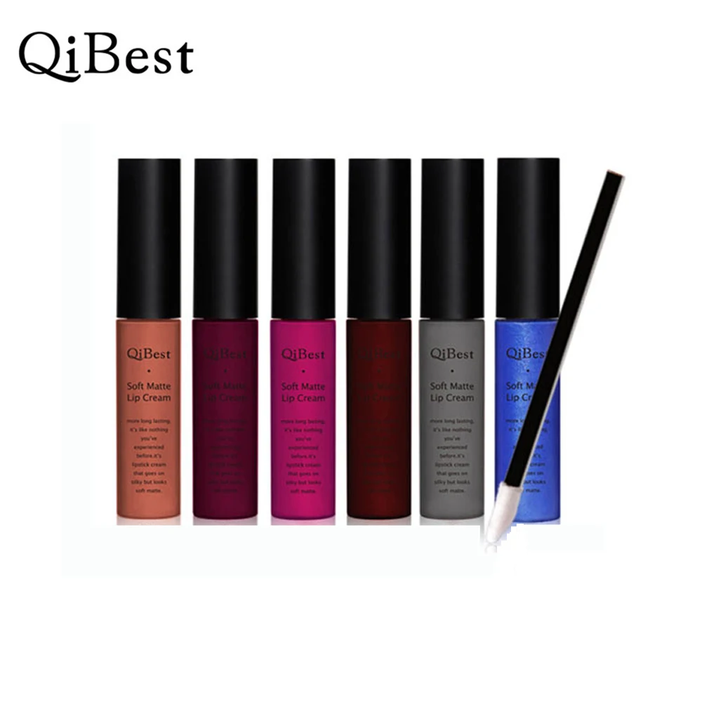 18pcs/Set Waterproof 6 Colors Matte Lipstick Long lasting Temptation