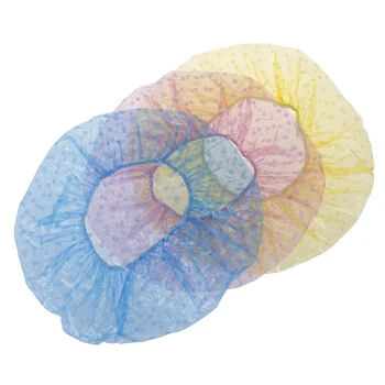 

6Pcs Hotel/Hair Salon Disposable Shower Hat Women Spa Home One-Off Elastic Large Elastic Bathing Cap Bathing Accessory