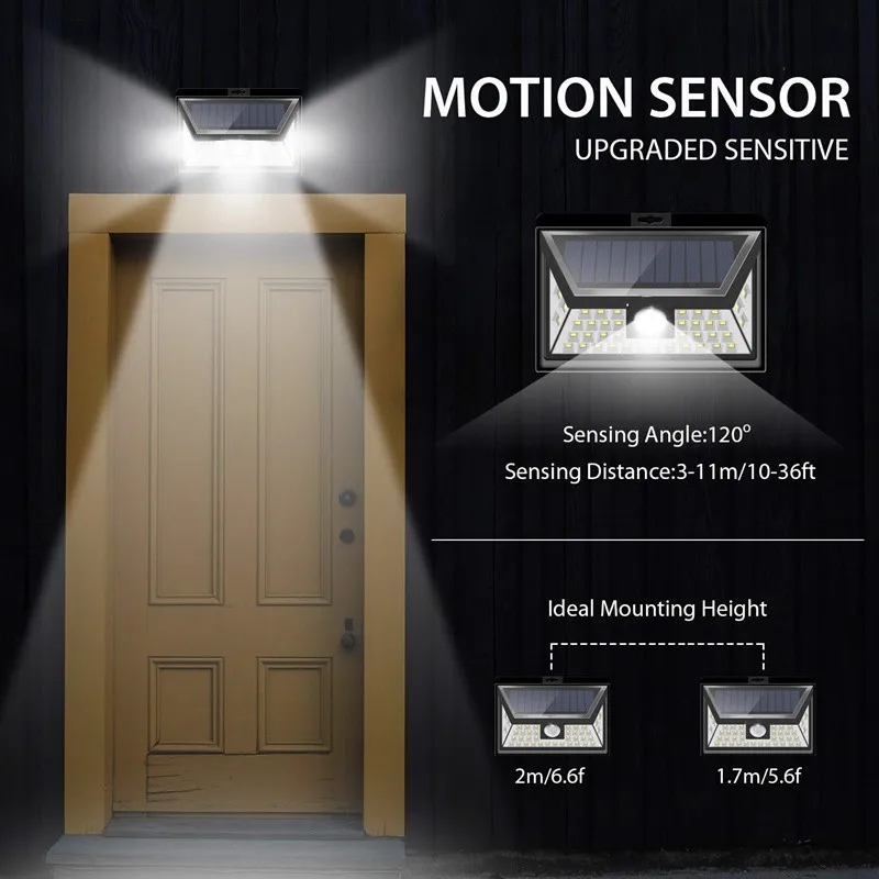 Солнечный светильник 24 светодиодный IP65 Водонепроницаемый Садовый Солнечный светодиодный светильник движения PIR Открытый датчик светильник s Solares Exterieur безопасности Lampara