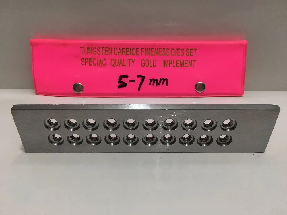 20 hole tungsten carbide round wire draw plate Goldsmith drawplate 5
