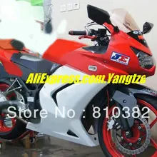 Литья под давлением обтекателя комплект для KAWASAKI Ninja ZX250R ZX-250R 2008 2012 ZX 250R EX250 08 09 10 11 12 красный белый набор обтекателей