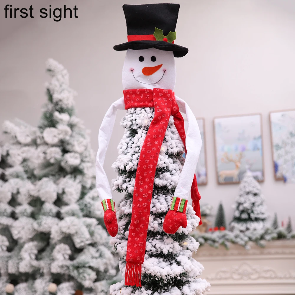 

Christmas Tree Decoration Snowman Top Winter Wonder Party Thanksgiving Christmas Tree Top Star Decoration Ornament