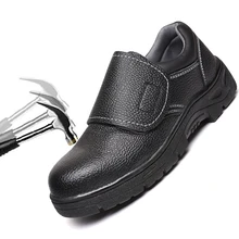 Модная мужская защитная обувь со стальным носком, легкая, прокалывающаяся, строительная, сварочная, рабочая, защитная обувь, уличная, противоскользящая, Рабочая обувь