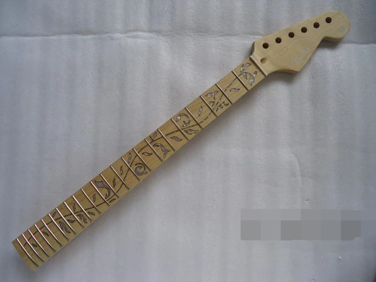 Electric guitar 22 product maple handle inlaid personality light the